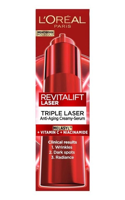 SKIN EXPERT-Антивікова кремова сироватка L'Oreal Paris Revitalift Laser проти пігментних плям з Мелазилом для шкіри обличчя 50 мл-3600524254278