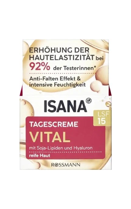 ISANA-Крем для обличчя денний Isana Vital SPF15 50 мл-4305615482125