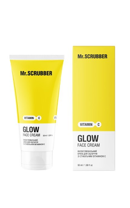 MR.SCRUBBER-Осветляющий крем для лица Mr.Scrubber Glow Vitamin C с витамином С 50 мл -4823109702431