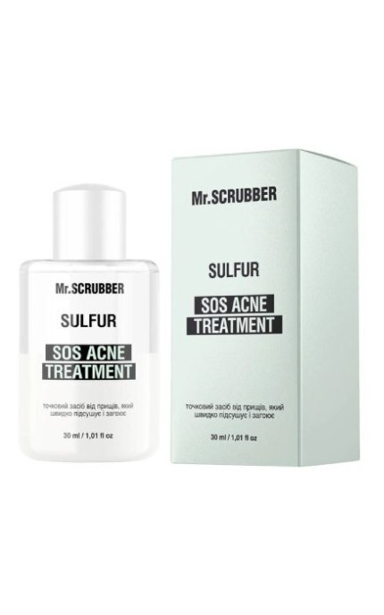 MR.SCRUBBER-Точковий засіб від прищів Mr.Scrubber SOS Acne Treatment Sulfur 30 мл-4823109702271
