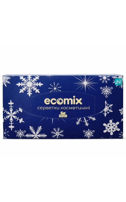 ECOMIX-Салфетки косметические Ecomix бумажные 150 шт-9210000074692