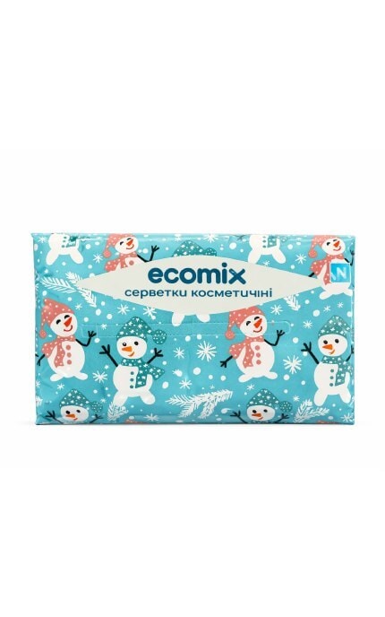 ECOMIX-Салфетки косметические Ecomix 2 слоя 150 шт-9210000074708