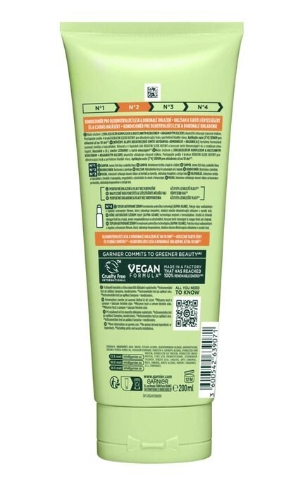 FRUCTIS-Кондиционер Garnier Fructis Keratin Sleek для разглаживания и придания блеска пушистым и сухим волосам 200 мл-3600542639071