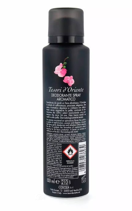 TESORI D'ORIENTE-Дезодорант-спрей парфюмированный женский Tesori d'Oriente Императорская орхидея 150 мл-8008970036939
