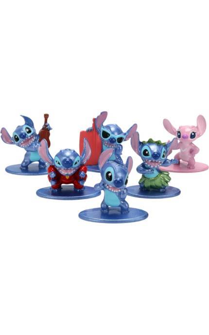 JADA-Металлическая коллекционная фигурка-сюрприз Jada Стич высота 4 см 6 видов-4006333101007