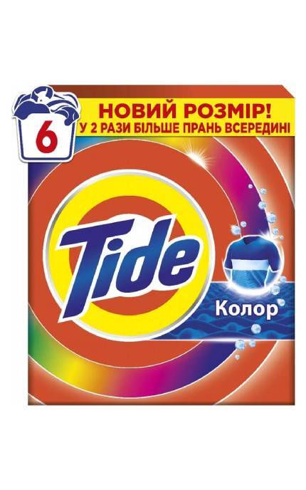 TIDE-Пральний порошок Tide Color 6 циклів прання 900 г-8006530172158