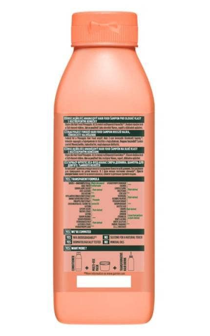 FRUCTIS-Шампунь для волос Garnier Fructis Superfood Ананас Сияющая длина 350 мл-3600542522793