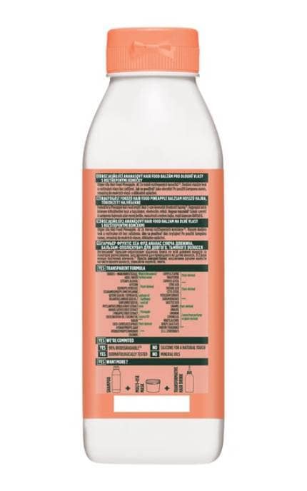 FRUCTIS-Бальзам-ополіскувач для волосся Garnier Fructis Superfood Ананас Сяюча довжина 350 мл-3600542522809