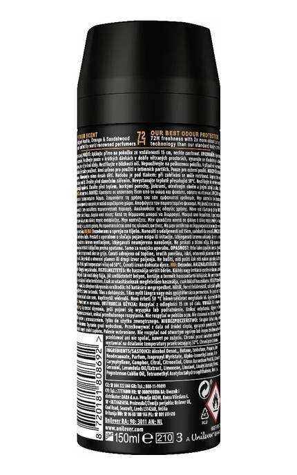 AXE-Аерозольний дезодорант Axe Fine Fragrance Black Vanilla 150 мл-8720181808692