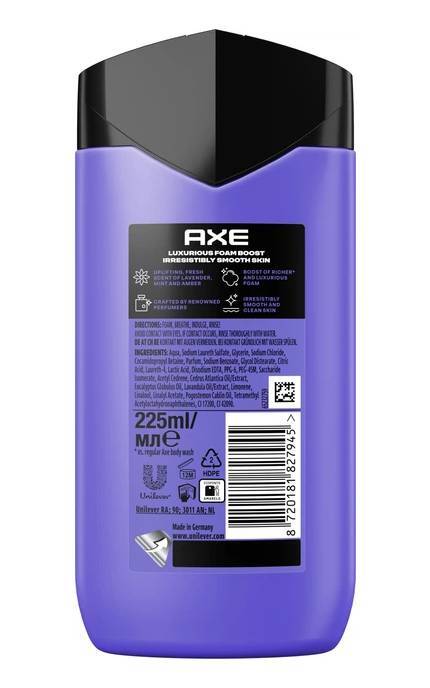 AXE-Гель для душу Axe Fine Fragrance Collection Blue lavender 225 мл-8720181827945