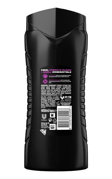 AXE-Гель для душа и шампунь AXE 3 в 1 Number 10 400 мл-8720181824203