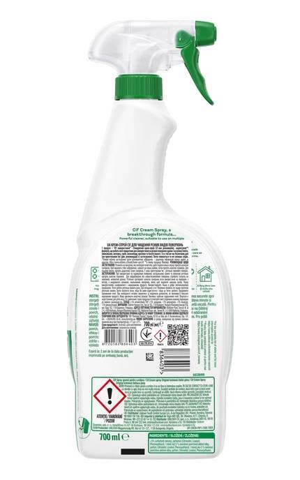 CIF-Крем-спрей Cif для чищення різних видів поверхностей 700 мл-8720182836403