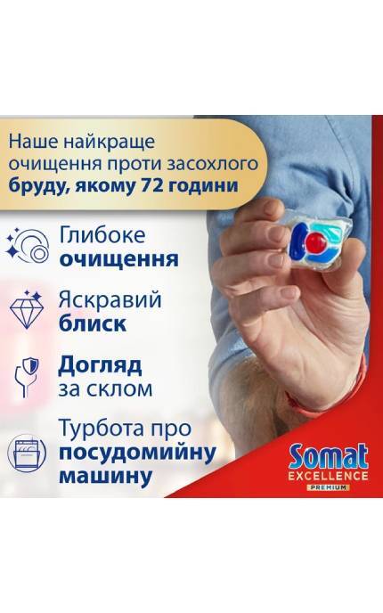 SOMAT-Капсулы для посудомоечной машины Somat Exellence 5-в-1 Duo 54+54 шт-9000101820973