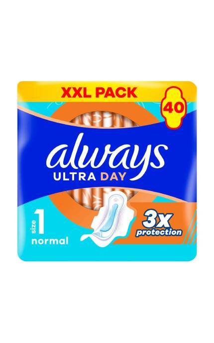 ALWAYS-Прокладки гігієнічні Always Ultra Normal Розмір 1 40 шт-8700216171342