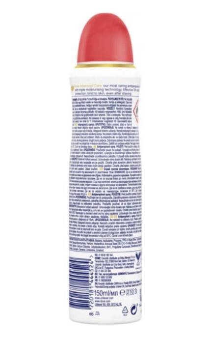 DOVE-Антиперспірант-спрей Dove Персик-Білі квіти 150 мл-8720181443572
