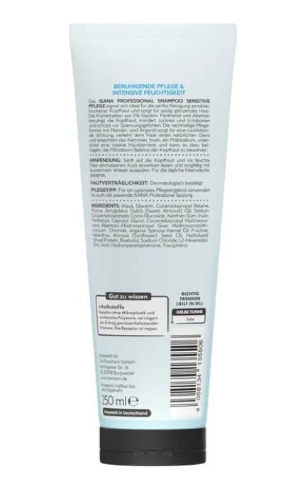 ISANA HAIR PROFESSIONAL-Шампунь для волосся Isana Professional для чутливої шкіри 250 мл-4068134135506