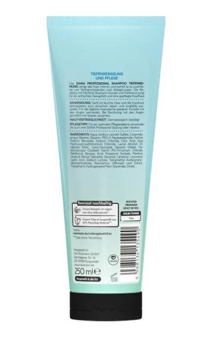 ISANA HAIR PROFESSIONAL-Шампунь для волосся Isana Professional глибоке очищення 250 мл-4068134135490