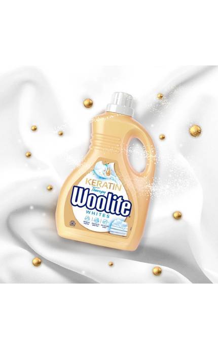 WOOLITE-Жидкое средство для стирки Woolite для светлых и белых тканей с кератином 1,8 л-5908252004553