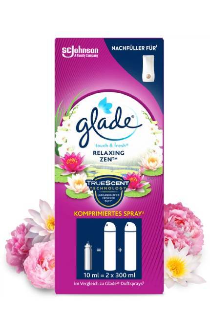 GLADE-Освежитель воздуха микроспрей Glade Японский сад сменный баллончик 10 мл-5000204078565
