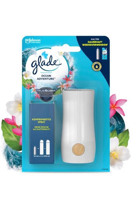 GLADE-Освежитель воздуха мини-спрей Glade Лазурная волна и магнолия 10 мл-5000204076059