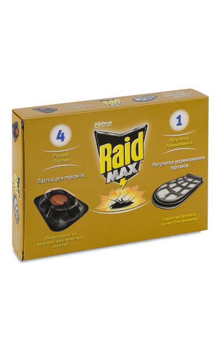 RAID-Приманка для тараканов Raid Max 4+1 с регулятором размножения -4823002001051