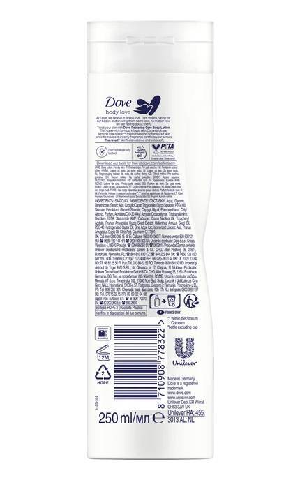 DOVE-Лосьон для тела Dove с кокосовым маслом и миндальным молочком 250 мл-8710908778322