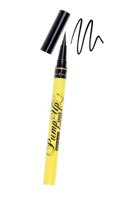 LOVELY-Підводка для очей Lovely Pump Up Brush ультрачорний з прецизійним пензликом 1 шт-5901801651772
