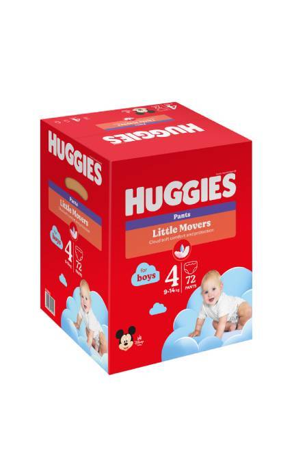 HUGGIES-Підгузки-трусики для хлопчиків Huggies дитячі розмір 4 9-14 кг 72 шт-5029053564104