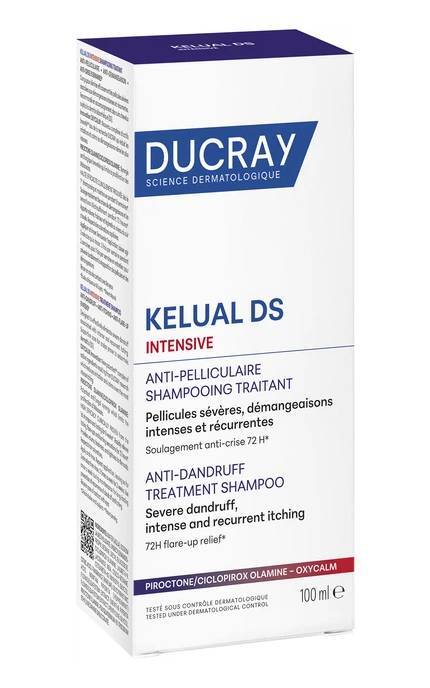 DUCRAY-Шампунь для волос Ducray Kelual DS Intensive Anti-Dandruff Treatment Shampoo Интенсив против перхоти 100 мл-3282770400786