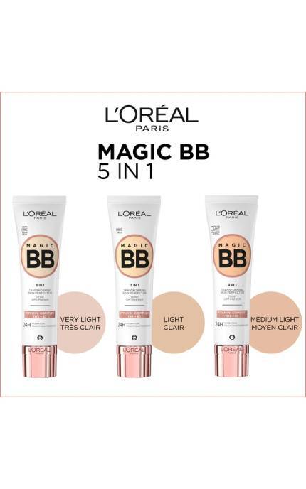 L'OREAL PARIS-ВВ-крем для обличчя L'Oreal Paris BB C'est Magic 02 Light 30 мл-3600523723522