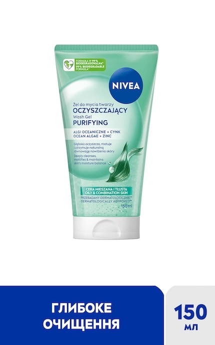 NIVEA-Матуючий гель для вмивання NIVEA, 150 мл-5900017102313