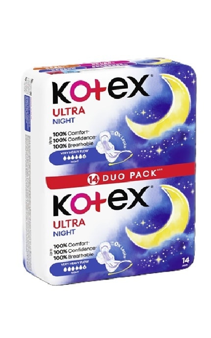 KOTEX-Прокладки жіночі гігієнічні Kotex Ultra Night Duo 14 шт-5029053545226