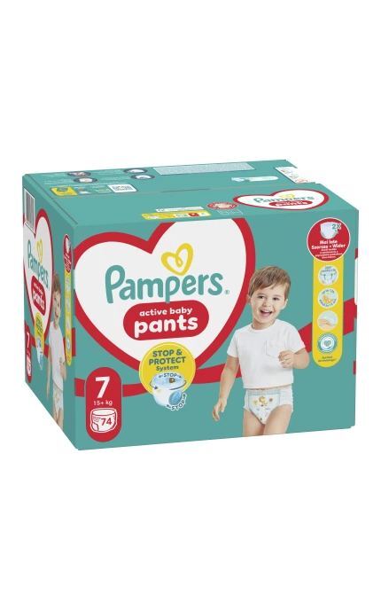 PAMPERS-Подгузники Pampers Pants Giant Размер 7 (17+ кг) 74 шт-8006540069622