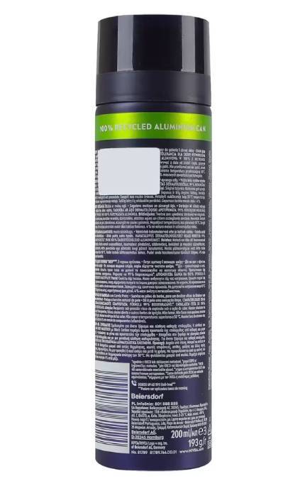 NIVEA-Гель для гоління Nivea Men Deep з активним вугіллям ультрагладке ковзання 200 мл-5900017061924