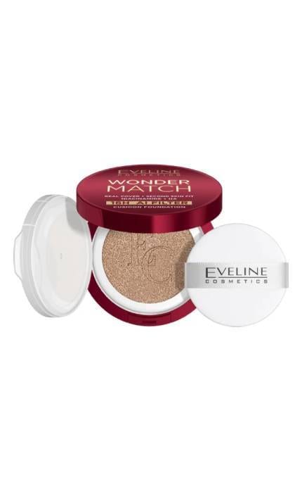 EVELINE-Тональна основа-кушон Eveline Cosmetics Wonder Match 01N Ivory 15 мл-5903416030577