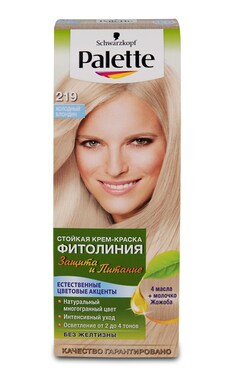 PALETTE NATURALS-Крем-краска для волос устойчивая Palette Фитолиния оттенок 219 холодный блонд 100 мл-3838824124346-