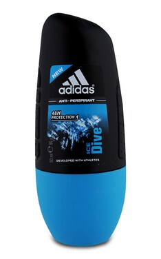 ADIDAS-Дезодорант шариковый мужской Adidas Ice Dive 50 мл-3607347410928-