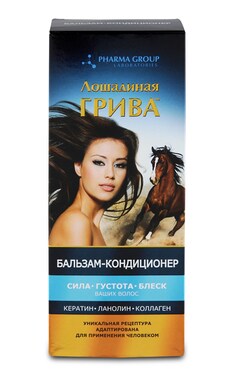 ЛОШАДИНАЯ ГРИВА-Бальзам-кондиционер для волос Pharma Group Лошадиная грива 350 мл-4823015930843-