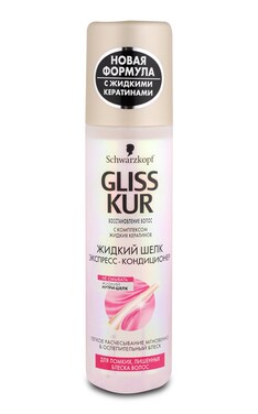 GLISS KUR-Экспресс-кондиционер для волос Gliss Kur Жидкий Шелк 200 мл-9000100256087-