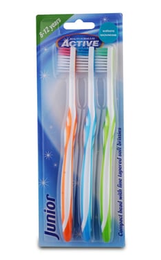 BEAUTY FORM ACTIVE-Набір зубних щіток Beauty Form Active для дітей 8-12 років 3 шт-5012251011990