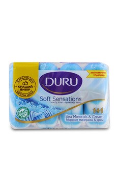 DURU-Мило туалетне Duru Soft Sensations 1та1 Крем та Морські мінерали 360 г-8690506025090-