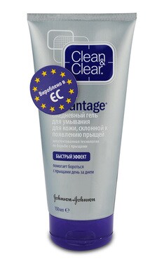 CLEAN and CLEAR-Гель для вмивання обличчя Clean & Clear Advantage Швидкий Ефект проти прищів 150 мл-3574660177596-