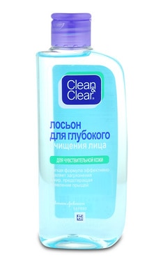 CLEAN and CLEAR-Лосьйон для обличчя Clean & Clear Глибоке очищення для чутливої шкіри 200 мл-8002110312976-