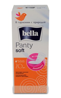 BELLA-Прокладки женские гигиенические Bella Panty Soft ежедневные 20 шт-5900516310431-
