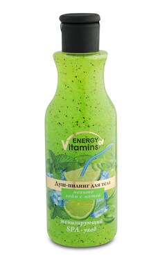 ENERGY OF VITAMINS-Душ-пілінг для тіла Energy of Vitamins Мохіто Лайм з м'ятою 250 мл-4820074623327-