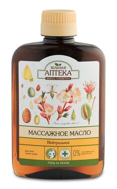 ЗЕЛЕНА АПТЕКА-Масло для тела массажное Зеленая аптека Нейтральная 200 мл-4823015918865-