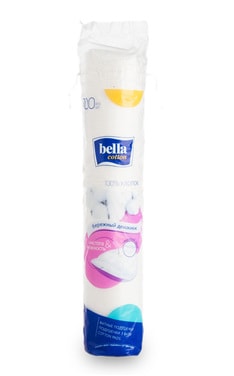 BELLA-Ватные диски косметические Bella Cotton круглые 100 шт-5900516400491-