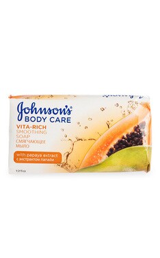 JOHNSON'S-Мыло для тела Johnson`s Body Care Vita Rich Смягчающее с экстрактом папайи 125 г-3574661239521-