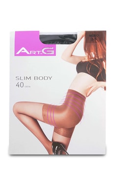 ART G-Колготки жіночи Art G Slim Body Nero 40 den-4820040103709-