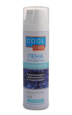 COOL MAN-Пена для бритья мужская Cool Mеn UltraSensitive 250 мл-8588005625135-